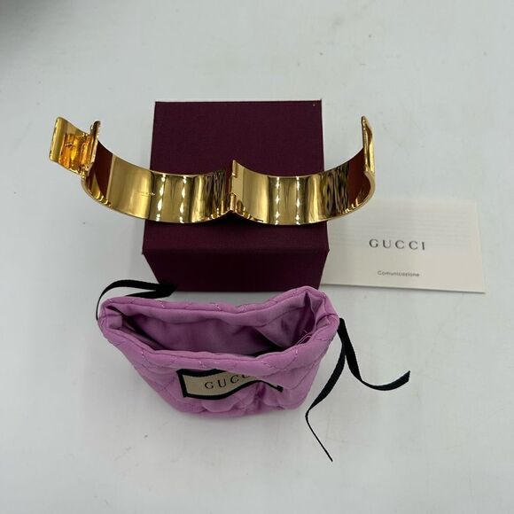 Women’s Gucci X Adidas gold cuff bracelet made in Italy - Picture 6 of 10